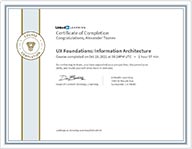 LinkedIn сертификат: UX Foundations Information Architecture